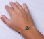Genuine emerald bracelet, green bridesmaid, bridesmaid bracelet, emerald bracelet, gold bracelet, birthstone bracelet, best friend, "Phasis"