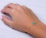 Turquoise clover bracelet, Good luck bracelet, tiny clover, best friend gift, lucky bracelet,bridesmaid gift, tiny jewelry