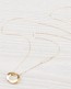 Long Dainty Necklace • Long Circle Necklace