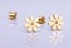Gold Flower stud earrings, tiny flower studs1, silver flower studs, daisy earrings,bridesmaid jewelry, stud earrings, cute earrings, "Epiales"