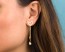 Heart earrings, gold heart earrings, gold dangle earrings, stainless steel, long post earrings, love earrings, drop earrings, "Hyades"