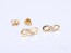 Infinity earrings, gold stud earrings, infinity stud earrings, bridesmaid gift, cubic zirconia earrings, sterling silver earrings, "Infinity"