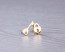 Tiny stud earrings, key locket, key earrings, gold stud earrings, gold earrings, heart locket, everyday earrings, bridesmaid gift, "Nonacris