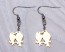 Gold bird earrings, love birds, dangle earrings, drop earrings, stainless steel, gold dangle earrings, long earrings, wedding "Oizys"