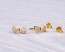 Bow stud earrings, bridesmaid earrings, cubic zirconia earrings, gold bow earrings, gold stud earrings, vermeil earrings, bridal, "Pronomus"