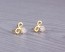 Bow stud earrings, gold studs, gold bow, post earrings, bridesmaid gift, crystal earrings, stud earrings, crystal bow, wedding, "Python"