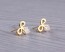 Bow stud earrings, gold studs, gold bow, post earrings, bridesmaid gift, crystal earrings, stud earrings, crystal bow, wedding, "Python"