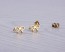 Bow earrings, gold stud earrings, stainless steel post earrings, bridesmaid earrings, stud earrings, gold bow, small earrings, "Tiny Bow"