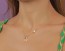 New Mom Necklace, Evil Eye Necklace / Tiny Sideways Cross Necklace / New Mom Jewelry, New Mom Gift / | Istrus