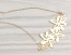 Flower Statement Necklace, Lilly Necklace / Gold Statement Necklace, Bridesmaid Necklace / Flower Necklace | Langia