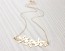 Flower Statement Necklace, Lilly Necklace / Gold Statement Necklace, Bridesmaid Necklace / Flower Necklace | Langia