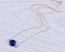 Lapis Necklace, Blue Lapis Necklace / Gold Necklace, Single Stone Necklace / Silver Necklace, Dark Blue Jewelry | "Adrasteia"