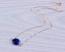 Lapis Necklace, Blue Lapis Necklace / Gold Necklace, Single Stone Necklace / Silver Necklace, Dark Blue Jewelry | "Adrasteia"