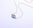 Chalcedony Necklace, Bridesmaid Necklace / Aqua Blue Chalcedony Necklace, Birthstone Necklace / Gemstone Necklace | "Byblis"