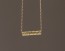 Gold Bar Necklace, Simple Bar Necklace / 14k Gold Filled Necklace, Bridesmaid Necklace / Minimalist Bar Necklace, Tiny Bar Necklace | "Eidothea"