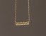 Gold Bar Necklace, Simple Bar Necklace / 14k Gold Filled Necklace, Bridesmaid Necklace / Minimalist Bar Necklace, Tiny Bar Necklace | "Eidothea"