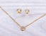 Bridesmaid Sets, Necklace Earrings Set / Matching Set, Gold Necklace / Layered Necklace, Rose Gold Necklace | "Epione"