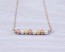 Rose Gold Bead Necklace, Beaded Necklace / Gold Filled Necklace, Mixed Metal Necklace / Gold Bar Necklace, Bridesmaid Necklace | "Gorgo"