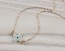 Evil Eye Cross Necklace, Sideways Cross Necklace / Mother Of Pearl Necklace, Evil Eye Necklace / Tiny Evil Eye | "Harpina"