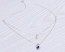 Double Strand Necklace, Evil Eye Cross Necklace / Layered Necklace, Blue Evil Eye Necklace / Tiny Gold Cross Necklace | "Hygeia"