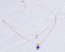Double Strand Necklace, Evil Eye Cross Necklace / Layered Necklace, Blue Evil Eye Necklace / Tiny Gold Cross Necklace | "Hygeia"