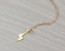 Tiny Gold Lightning Bolt Necklace, Thunder Necklace / Gold Lightning Bolt Necklace, Minimal Necklace / 14k Gold Filled Necklace | "Ilissus"