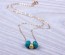 Turquoise Necklace, Bridesmaid Necklace / Gold Filled Necklace, Turquoise And Gold / Bridesmaid Jewelry, Best Friend Necklace | "Macris"