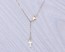 Cross Lariat Necklace, Gold Lariat Necklace / Tiny Cross Necklace, 14k Gold Filled Jewelry / Protection Necklace | "Meliades"