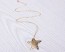 Gold Star Necklace, Long Necklace / 14k Gold Filled, Layered Necklace / Star Necklace, Best Friend Gift, | "Metope"