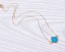 Gold Clover Necklace, Four Leaf Clover / Turquoise Necklace, Black Necklace / Long Gold Necklace, Bridesmaid Gift | "Musica"