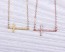 Sideways Cross Necklace, Layered Necklace / Rose Gold Cross Necklace, Cross Necklace / Gold Cross Necklace | "Neicea"