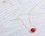 Carnelian Necklace - Single Stone Necklace