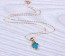 Turquoise Cross Necklace, Gold Cross Necklace / Gold Filled Necklace, Bridesmaid Necklace / Turquoise Jewelry | "Orseis"