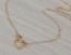 Tiny Heart Necklace, Gold Heart Necklace / Sideways Heart Necklace, Love Necklace / Bridesmaid Necklace, Valentines Day | "Samia"