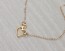 Tiny Heart Necklace, Gold Heart Necklace / Sideways Heart Necklace, Love Necklace / Bridesmaid Necklace, Valentines Day | "Samia"