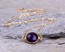 Amethyst Necklace / February Birthstone Necklace / Bridesmaid Necklace / Purple Necklace / Amethyst Pendant / Gemstone Necklace | Socus