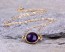 Amethyst Necklace / February Birthstone Necklace / Bridesmaid Necklace / Purple Necklace / Amethyst Pendant / Gemstone Necklace | Socus