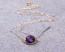 Amethyst Necklace / February Birthstone Necklace / Bridesmaid Necklace / Purple Necklace / Amethyst Pendant / Gemstone Necklace | Socus