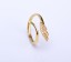 Angel wing ring / Gold Stacking ring | Notus