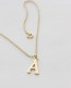 Gold Initial Necklace