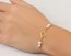 Gold clover bracelet,Pearl bracelet, four leaf clover bracelet, charm bracelet, bridal bracelet, bridesmaid gift, everyday bracelet, "Europe