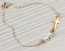 Sideways cross bracelet, pearl bracelet, wedding, gold cross bracelet, white pearl bracelet,bridesmaid bracelet, gold filled cross,"Kastalia