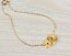 Gold Simple Bracelet, Gold Filled Bracelet / Gold Charm Bracelet, Gold Bridesmaid Bracelet / Flower Gold Bracelet, Bridesmaid Gift / Tiny Gold Bracelet, Daisy Bracelet, Bridal Bracelet | Persephone