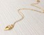 Leaf Gold Necklace, Mother Of Pearl Necklace / Leaf Pendant, Bridesmaid Necklace / 14k Gold Filled Chain, Bridal Necklace | "Aigina"