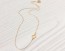 Gold Clover Necklace, Lucky Charm Necklace / Asymmetrical Necklace, Tiny Clover / 14k Gold Filled Necklace, Everyday Jewelry | "Argia"