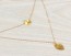 Gold Layered Necklace, Gold Leaf Necklace / Bridesmaid Necklace, Circle Necklace / 14k Gold Filled, Bridal Necklace | "Ariadne"
