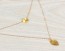 Gold Layered Necklace, Gold Leaf Necklace / Bridesmaid Necklace, Circle Necklace / 14k Gold Filled, Bridal Necklace | "Ariadne"