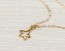 Star Necklace, Gold Star Necklace / Tiny Star Necklace, Charm Pendant / Bridesmaid Necklace, Gift Under 25 | "Falling Star"