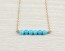 Turquoise Necklace, 14k Gold Filled / Gemstone Necklace, Beaded Necklace / Bridesmaid Necklace, Howlite Stone | Galene