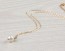 Tiny Pearl Necklace, Bridesmaid Necklace / Gold Necklace,14k Gold Filled Necklace, June Birthstone, White Pearl Necklace | "Helie"